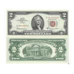 1963 A $ 2 Legal Tender Gem CU notes