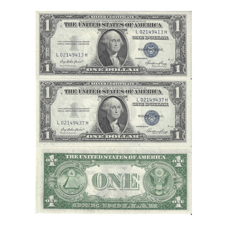1935 E $1 Silver Certificates Quarter Pack 413 - 437