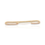 18K Yellow Gold Diamond Bracelet // 6.75" // New