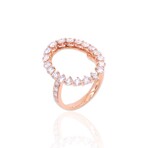 18K Rose Gold Diamond Ring // Ring Size: 6.5 // New