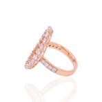18K Rose Gold Diamond Ring // Ring Size: 6.5 // New