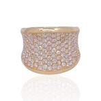 18K Yellow Gold Diamond Ring // Ring Size: 6 // New