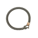 Flaming Tongue Cuban Link Bracelet (Small: 7.5")