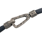 Lash Single Strand Smooth Leather Bracelet // Black (Small: 7.5")