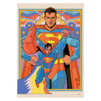 Superman // Raul Urias Wall Art // Backlit Led Frame