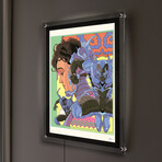 Blue Beetle // Raul Urias Wall Art // Backlit Led Frame