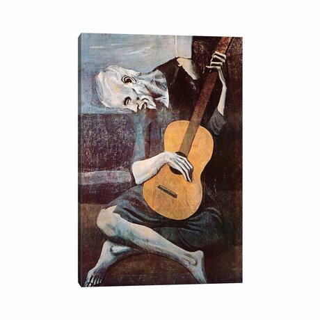 The Old Guitarist // Pablo Picasso (26"H x 18"W x 1.5"D)