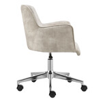 Sunny Pro Office Chair in Velvet (Beige Velvet + Chrome Base)