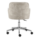 Sunny Pro Office Chair in Velvet (Beige Velvet + Chrome Base)