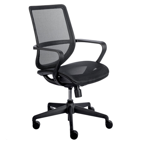 Megan Office Chair (Black Mesh + Black Frame)