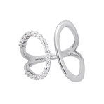 18K White Gold Diamond Wrap Ring // Ring Size: 6.75 // Store Display