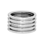 18K White Gold Diamond Band Ring // Ring size: 7.5 // Store Display