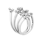 18K White Gold Diamond Highway Ring // Ring Size: 6.5 // Store Display