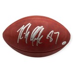 Rob Gronkowski // New England Patriots // Autographed Metallic Duke Football