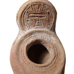 Ancient Holy Land Cross Oil Lamp // Famous Collection