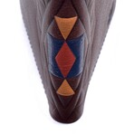 Aztec Detail Leather Wallet // Brown // Model 5682