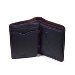Aztec Detail Leather Wallet // Brown // Model 5682