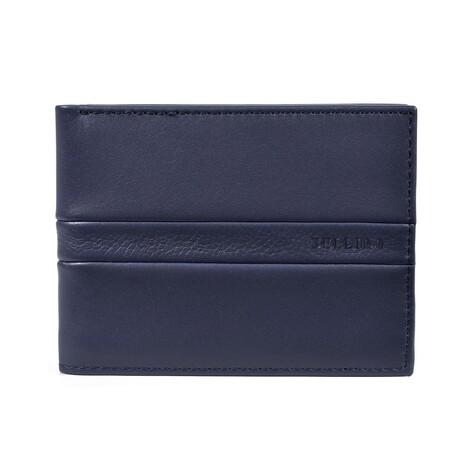 Leather Wallet // Blue // Model 4583