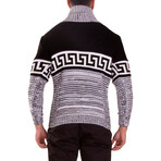 High-Neck Pullover Sweater // Black (2XL)