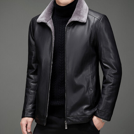 Leather Jacket // Black (XS)