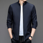 Zip-Up Jacket // Dark Blue (M)