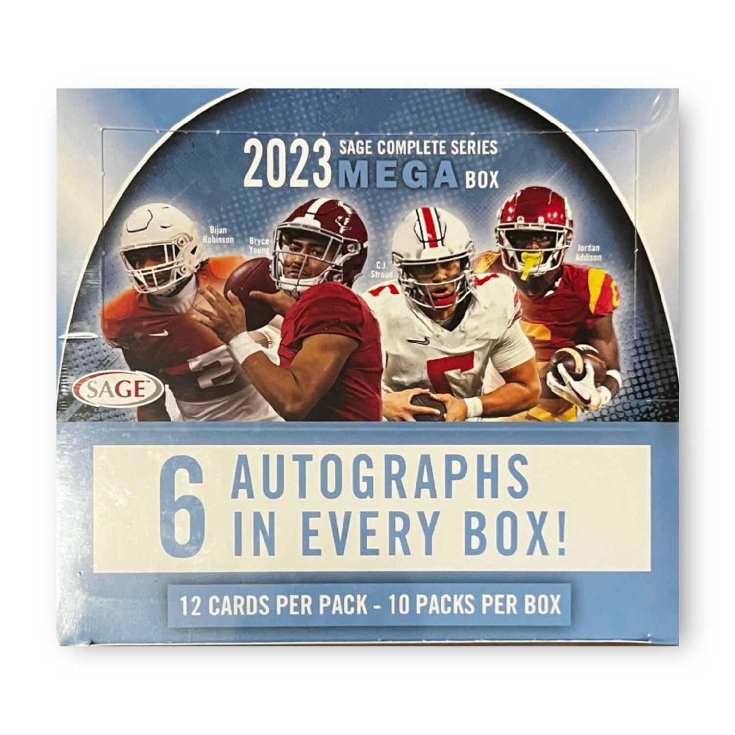 NFL 2023 Hit Premier Draft Football Complete Series Trading Card MEGA Box  10 Packs, 6 Autographs Sage Collectibles - ToyWiz