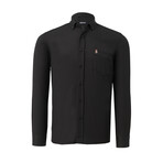 Front Pocket Button-Up // Black (S)