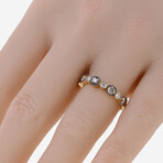 14K Yellow Gold Diamond Band Ring // Ring Size: 6.75 // New