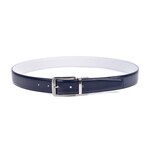 CLASSIC Model 430/32 //  Buckle 4835 // Reversible // Navy Blue + White (46)
