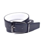 CLASSIC Model 430/32 //  Buckle 4835 // Reversible // Navy Blue + White (36)