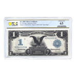1899 $1 Large Size Silver Certificate // Black Eagle // PCGS Certified Choice Uncirculated 63