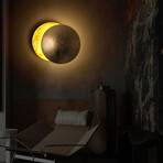 Phases of Moon Wall Fixture // Gold
