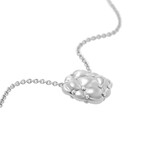 Charles Krypell // Sterling Silver + 18k White Gold Pendant Necklace // 16" // New