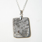 Genuine Natural Seymchan Meteorite Pendant with 18" Sterling Silver Chain // 12.2 g