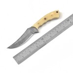 Damascus Hunting Knife // Bone Handle