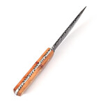 Damascus Hunting Knife // Olive Wood Handle