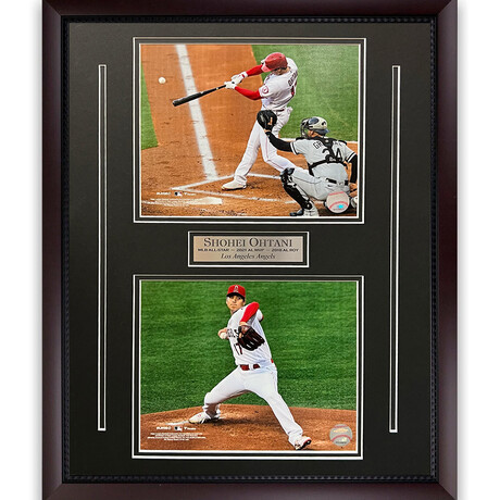 Shohei Ohtani // Los Angeles Angels // Unsigned 2-Way Collage + Framed
