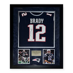 Tom Brady // New England Patriots // Autographed Elite Jersey + Framed