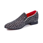 Exclusive Designer Dress Shoes // Shiny Black Crocodile Pattern (Euro: 41)