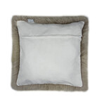 2-Pack New Zealand Sheepskin Pillow 18" X 18" (Black)