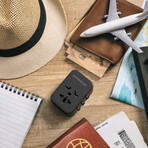 WorldCharge Universal Travel Adapter with USB-C 