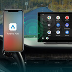 Portable 9-inch touchscreen Apple Carplay and Android Auto, 2.5K dash cam, 1080p backup camera DVR, Drive Mate Carplay navigation with mirror link - Siri FM Bluetooth