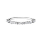 Tresorra // 18K White Gold Diamond Wedding Band Ring // Ring Size: 7 // New