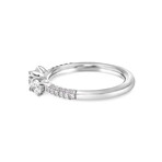 Piero Milano // 18K White Gold Diamond Engagement Ring // Ring Size: 6.75 // New