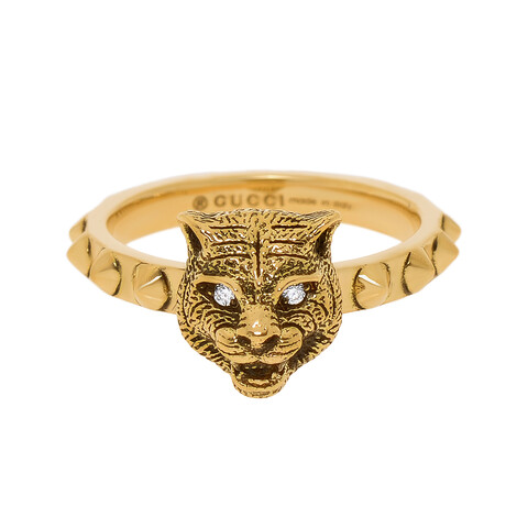 Gucci // Le Marche Des Merveilles 18K Yellow Gold Diamond Statement Ring // Ring Size: 6 // New
