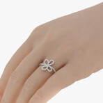 Piero Milano // 18K White Gold + 18K Black Gold Diamond Butterfly Statement Ring // Ring Size: 6.75 // New