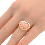 Mimi Milano // 18K Rose Gold Rose Quartzite Cocktail Ring // Ring Size: 5 // New