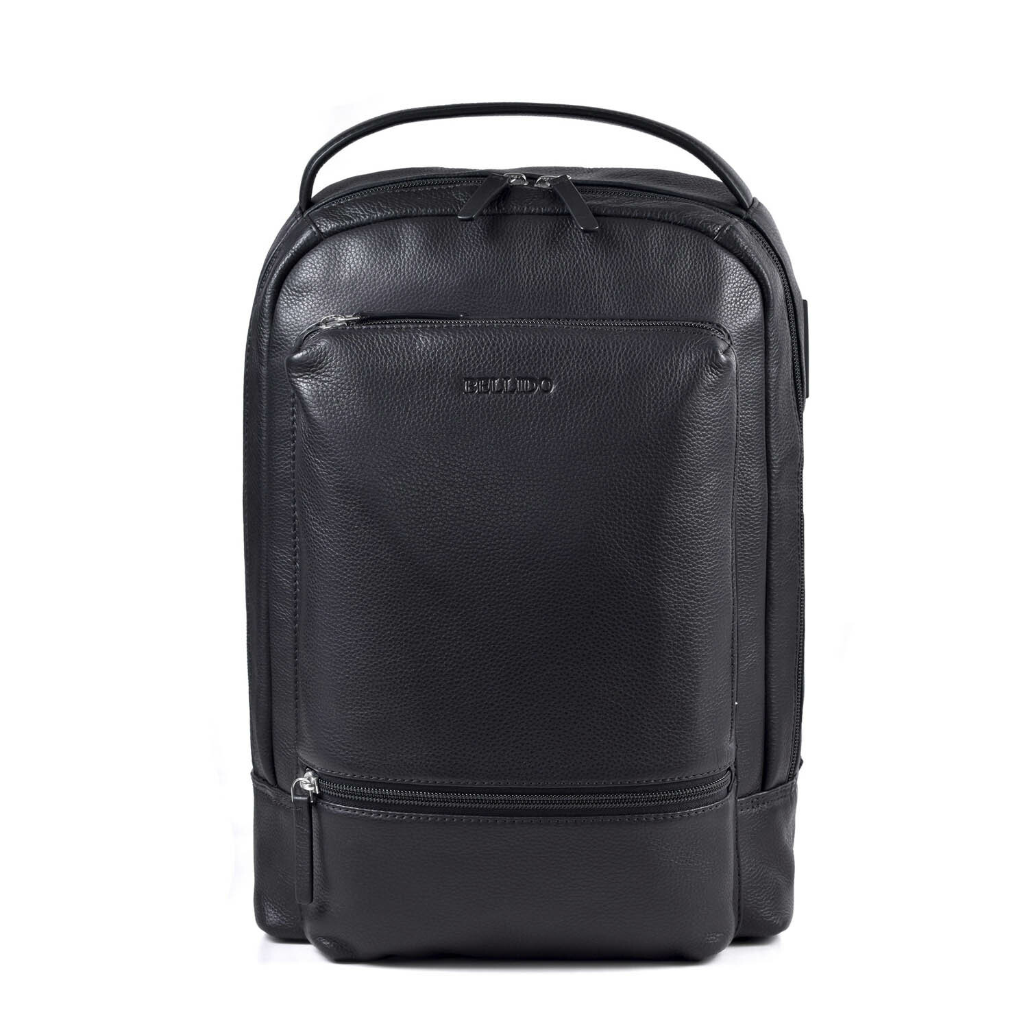 Backpack // Leather // Black - Miguel Bellido Genuine Leather Bags ...