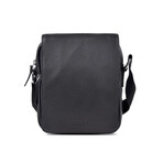 Messenger Bag // Medium Size // Leather // Black
