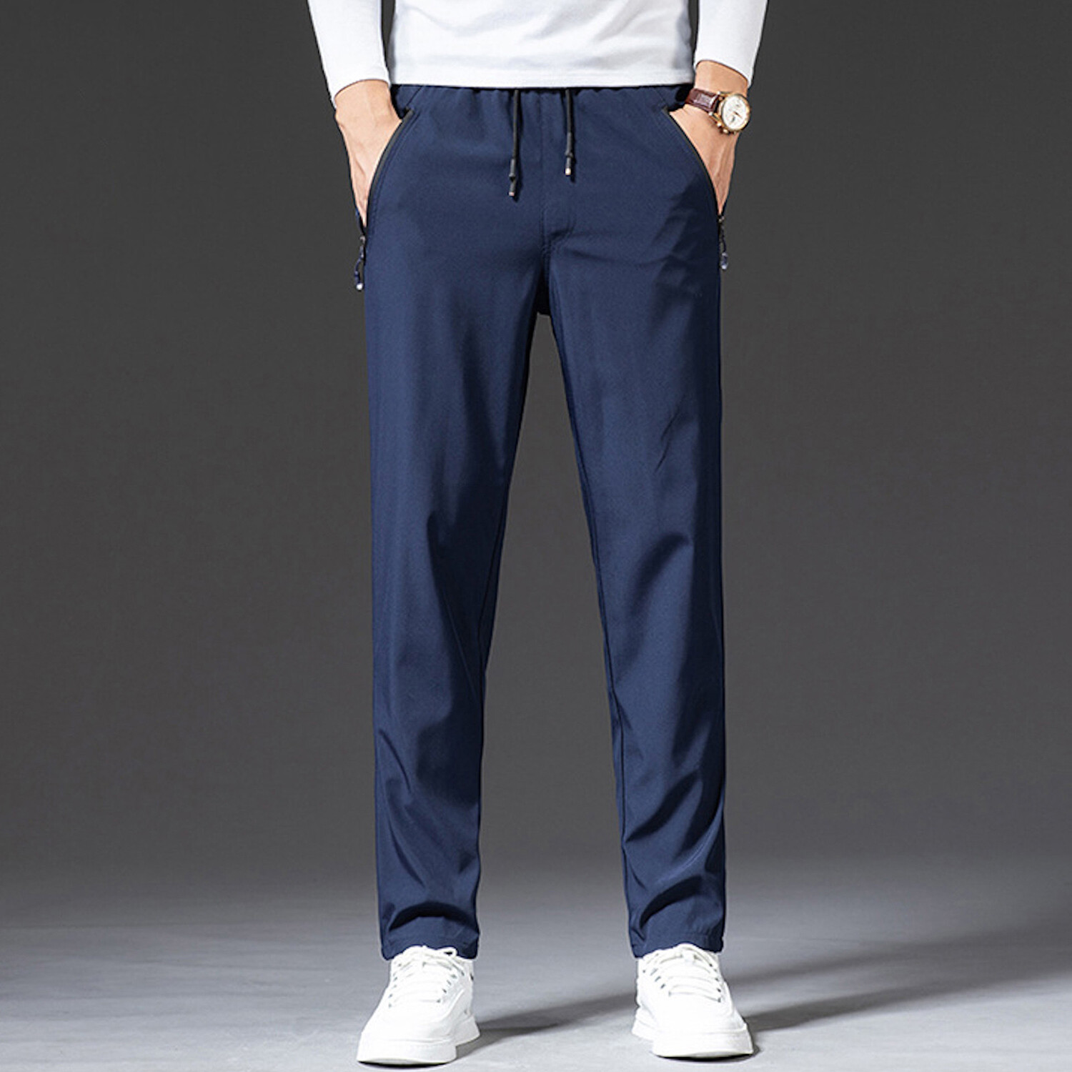 The Track Pant I // Straight Fit // Navy Blue (2XL) - Amedeo Exclusive ...